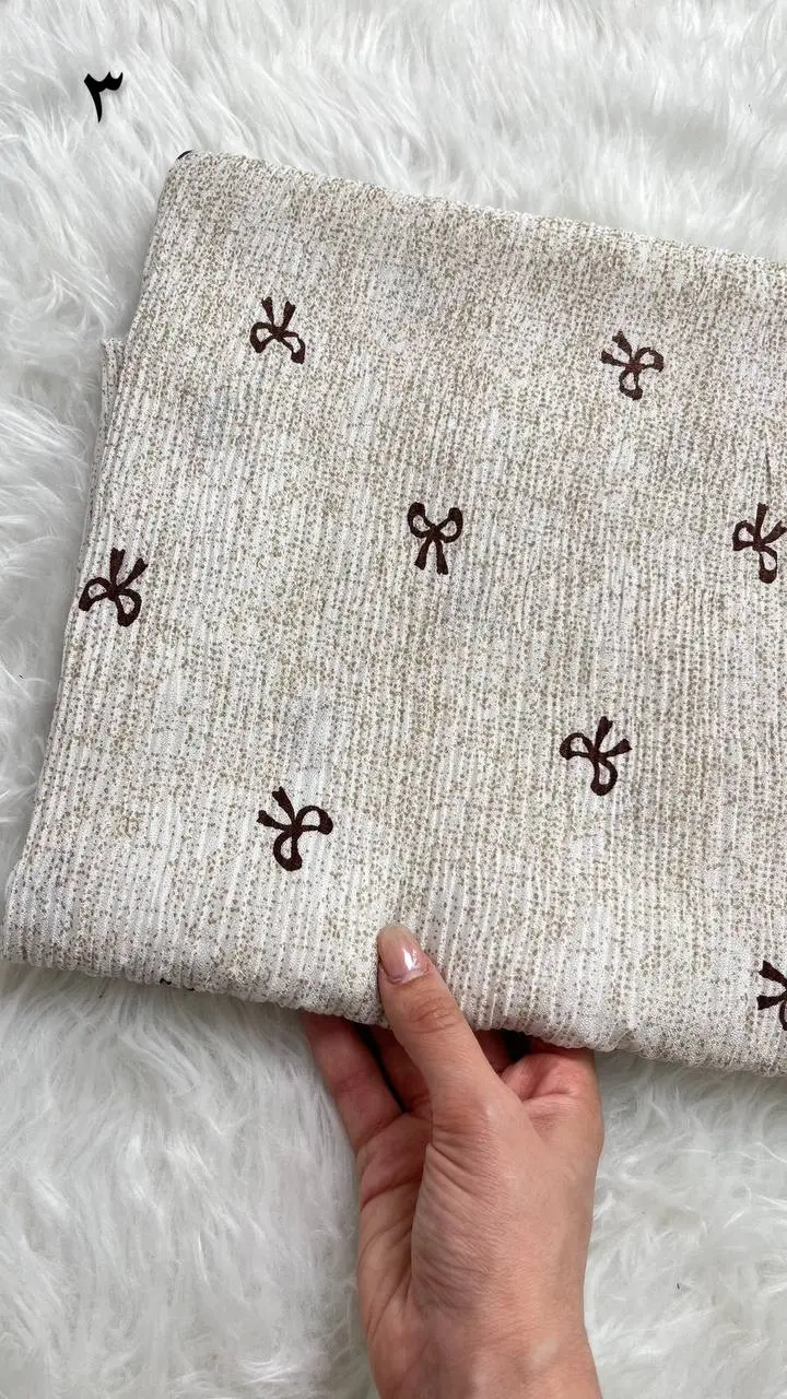 شال پاپیونی کرم 1